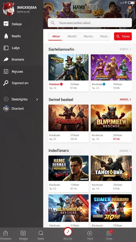 Tampilan utama aplikasi Aplikasi sunda777 Resmi: Download dan Instalasi yang intuitif dan efisien.