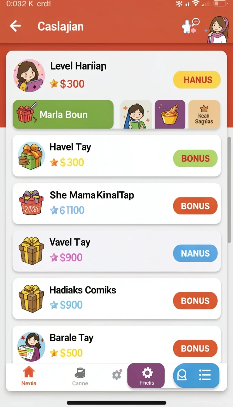 Tampilan utama aplikasi Aplikasi asianabet Resmi dan Terpercaya di Android yang intuitif dan efisien.