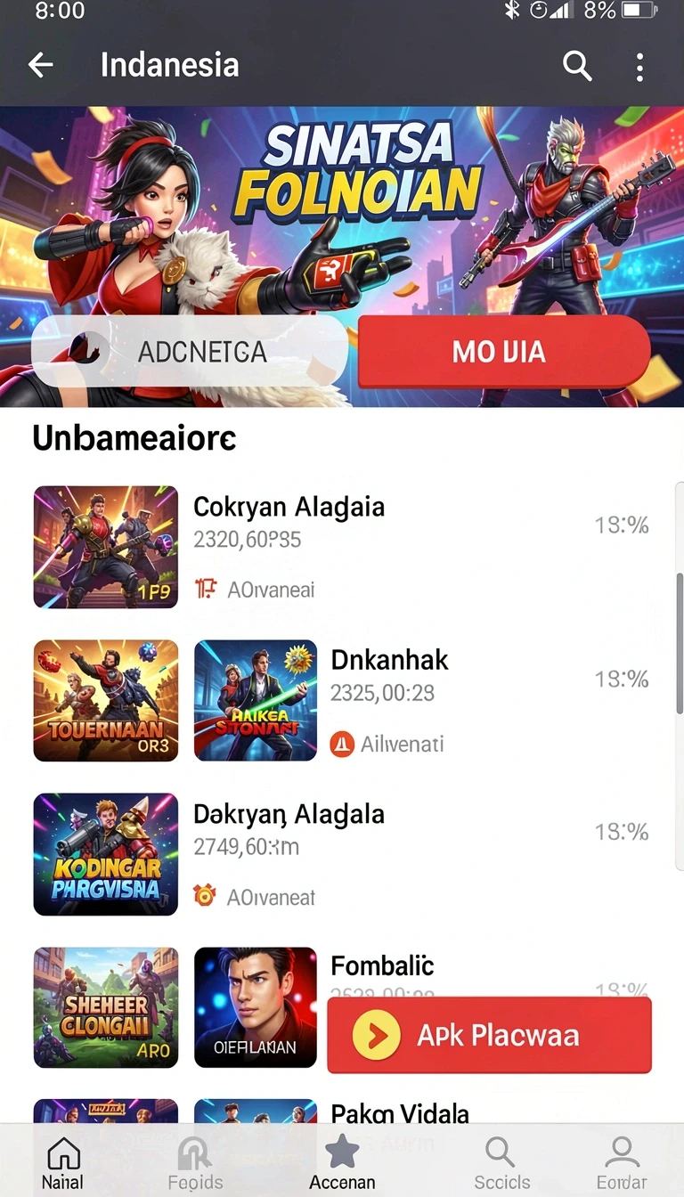 Tampilan utama aplikasi valohoki Terbaru: Download APK Resmi dan Aman yang intuitif dan efisien.
